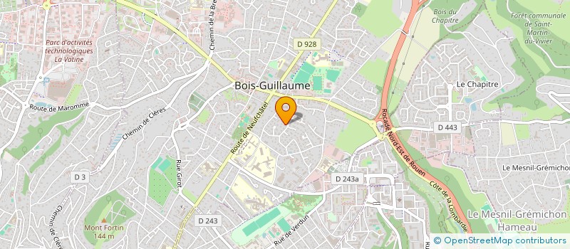 localisation de l'entreprise MONSIEUR FREDERIC PRUVOST à BOIS-GUILLAUME