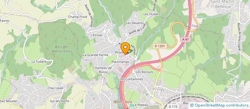 localisation de l'entreprise MONSIEUR FREDERIC PUTHOD à ANNECY