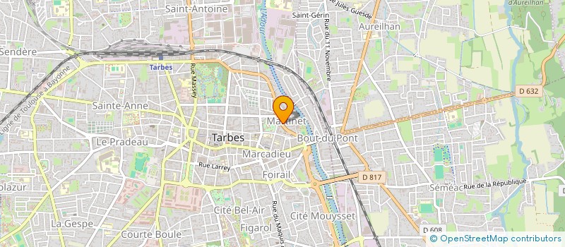 localisation de l'entreprise MONSIEUR FREDERIC QUELIN à TARBES