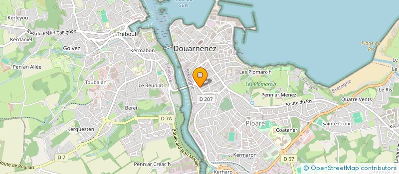 localisation de l'entreprise MONSIEUR FREDERIC QUEMENER à DOUARNENEZ