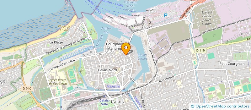 localisation de l'entreprise MONSIEUR FREDERIC QUENNESEN  CALAIS