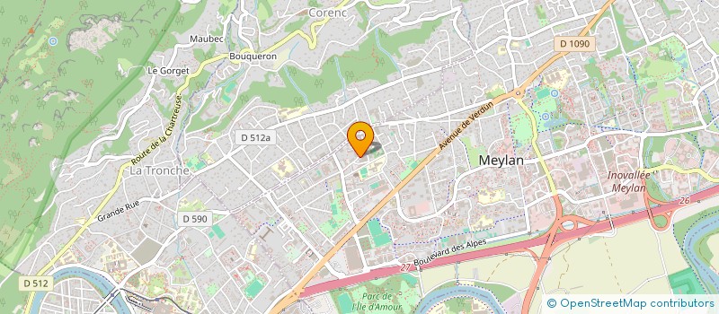 localisation de l'entreprise MONSIEUR FREDERIC QUESADA à MEYLAN