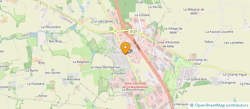 localisation de l'entreprise MONSIEUR FREDERIC QUINIOU  LA MEZIERE