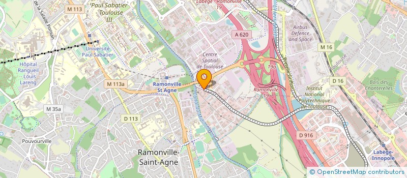 localisation de l'entreprise MONSIEUR FREDERIC RACAT à TOULOUSE