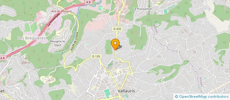 localisation de l'entreprise MONSIEUR FREDERIC RACCOMMANDATO à VALLAURIS