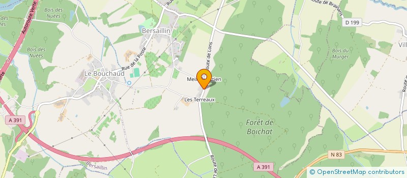 localisation de l'entreprise MONSIEUR FREDERIC RACHER RAULIN  BERSAILLIN