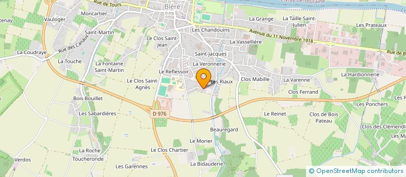 localisation de l'entreprise MONSIEUR FREDERIC RACINE  BLERE