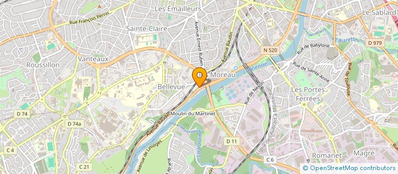 localisation de l'entreprise MONSIEUR FREDERIC RAFLIN à LIMOGES