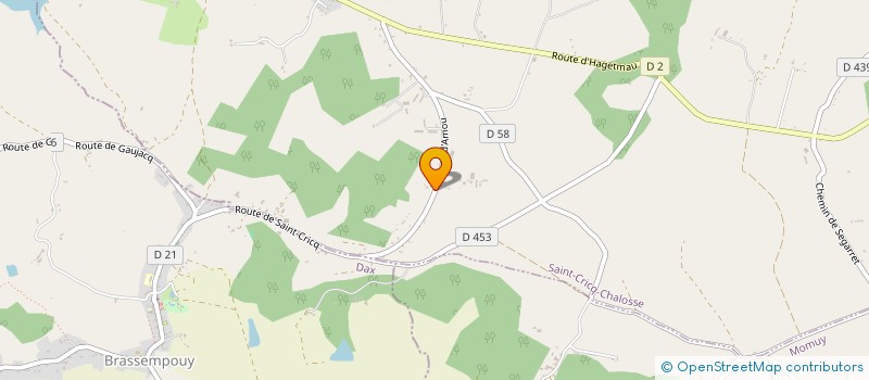 localisation de l'entreprise MONSIEUR FREDERIC RAGOY  SAINT-CRICQ-CHALOSSE