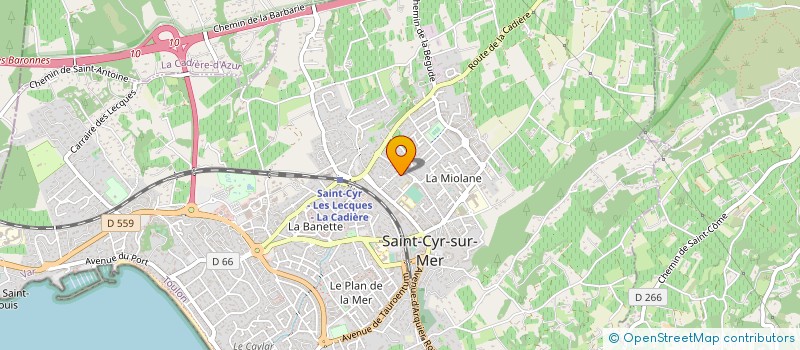localisation de l'entreprise MONSIEUR FREDERIC RAMIN à SAINT-CYR-SUR-MER
