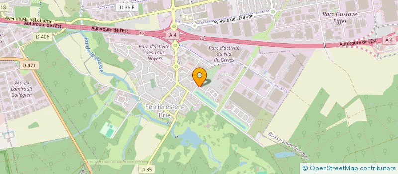 localisation de l'entreprise MONSIEUR FREDERIC RAOULT  FERRIERES-EN-BRIE