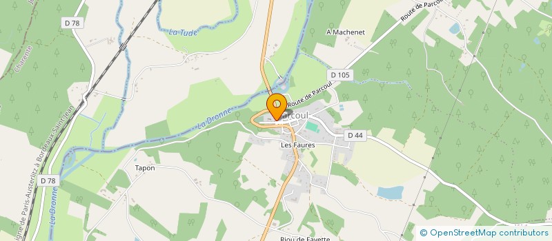 localisation de l'entreprise MONSIEUR FREDERIC RAPEAU à SAINT AULAYE-PUYMANGOU
