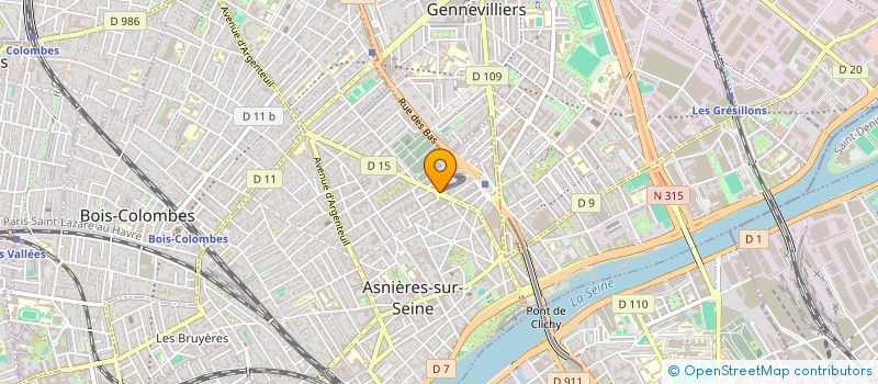 localisation de l'entreprise MONSIEUR FREDERIC RAPOPORT  ASNIERES-SUR-SEINE