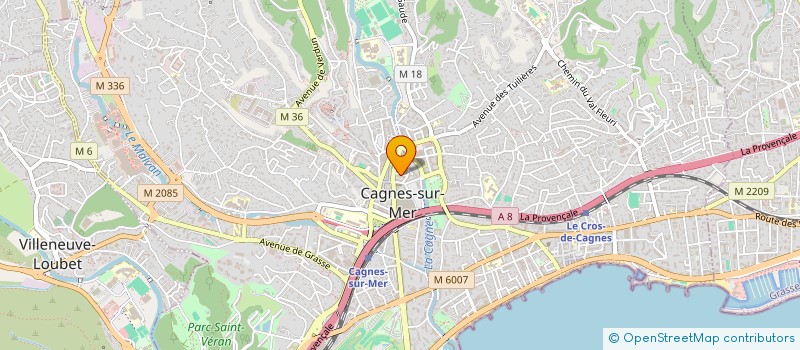 localisation de l'entreprise MONSIEUR FREDERIC RASPA  CAGNES-SUR-MER