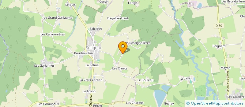 localisation de l'entreprise MONSIEUR FREDERIC RATHIER à SULIGNAT
