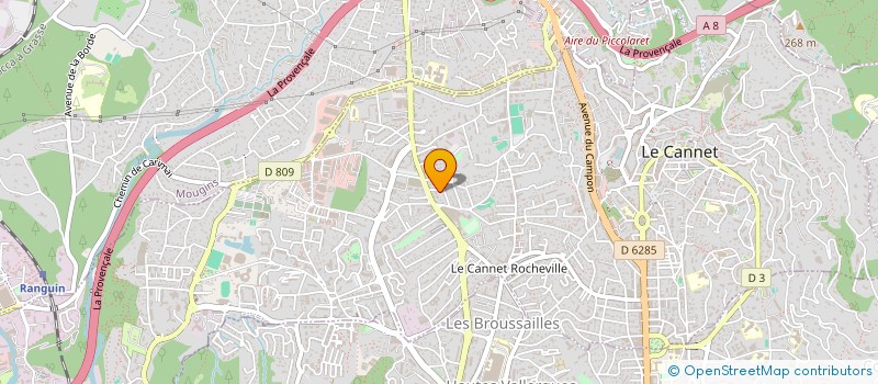 localisation de l'entreprise MONSIEUR FREDERIC RATON à LE CANNET