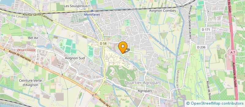 localisation de l'entreprise MONSIEUR FREDERIC RAY  AVIGNON