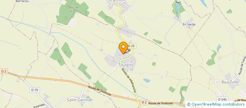 localisation de l'entreprise MONSIEUR FREDERIC RAYNAUD  TOUTENS