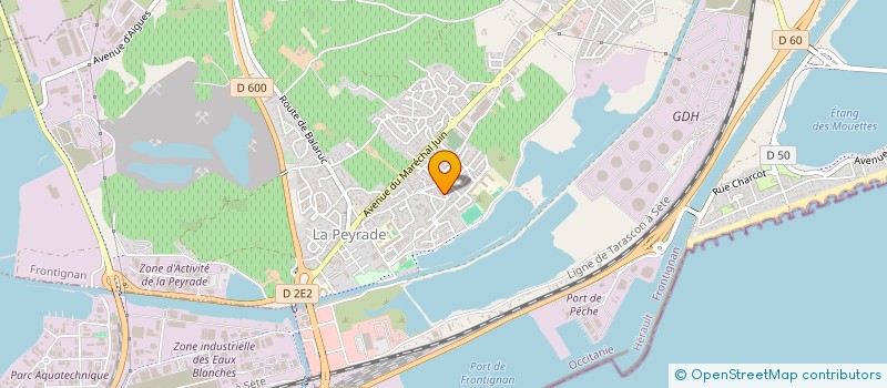 localisation de l'entreprise MONSIEUR FREDERIC REBEAUD à FRONTIGNAN