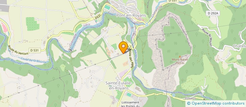 localisation de l'entreprise MONSIEUR FREDERIC REBERT  SAINTE-EULALIE-EN-ROYANS