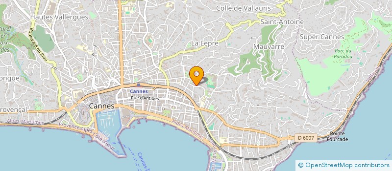 localisation de l'entreprise MONSIEUR FREDERIC REBOUL  CANNES