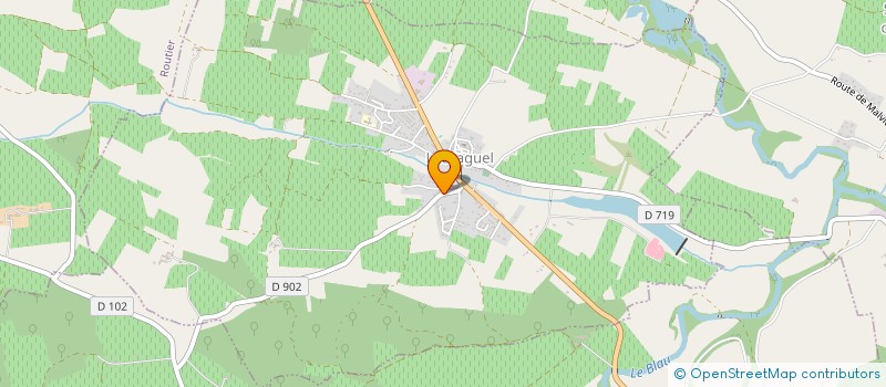 localisation de l'entreprise MONSIEUR FREDERIC REFFLE  LAURAGUEL