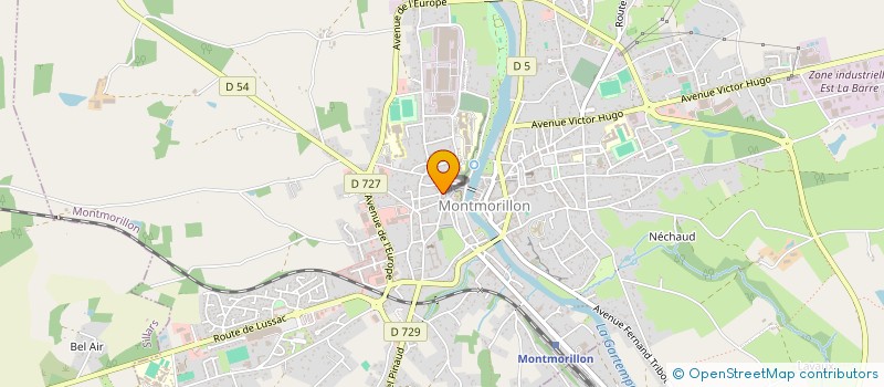 localisation de l'entreprise MONSIEUR FREDERIC REITZ à MONTMORILLON