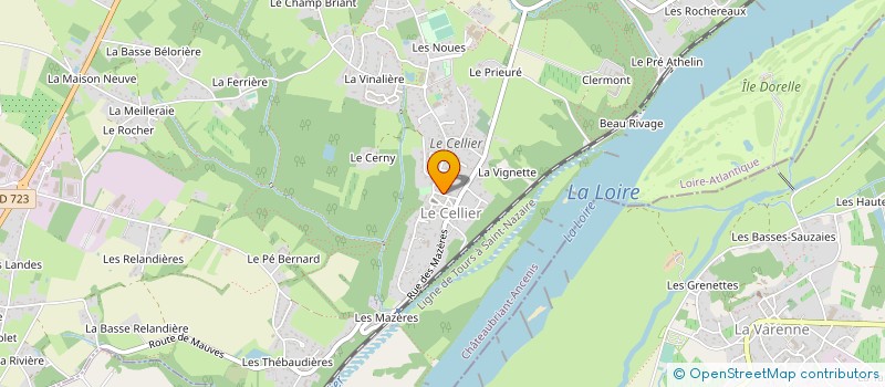 localisation de l'entreprise MONSIEUR FREDERIC RELEON à LE CELLIER