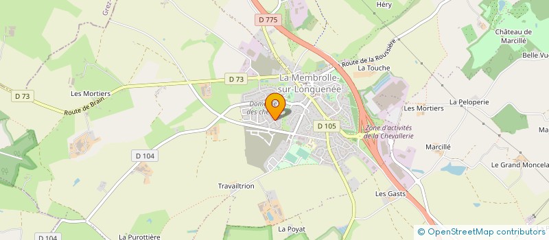 localisation de l'entreprise MONSIEUR FREDERIC RELION à LONGUENEE-EN-ANJOU