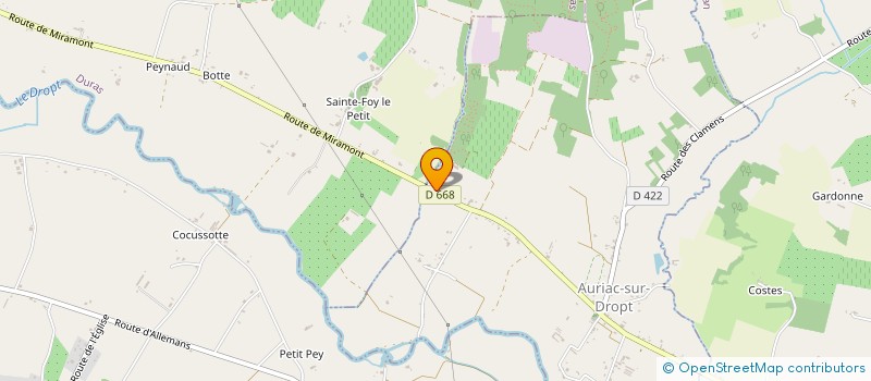 localisation de l'entreprise MONSIEUR FREDERIC RELION  AURIAC-SUR-DROPT