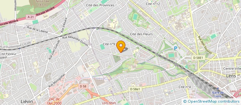 localisation de l'entreprise MONSIEUR FREDERIC REMILI  LENS