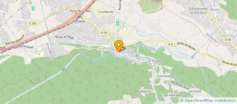 localisation de l'entreprise MONSIEUR FREDERIC REMY  SIMIANE-COLLONGUE