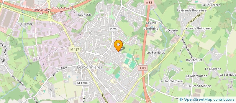 localisation de l'entreprise MONSIEUR FREDERIC RENAULT  LES SORINIERES