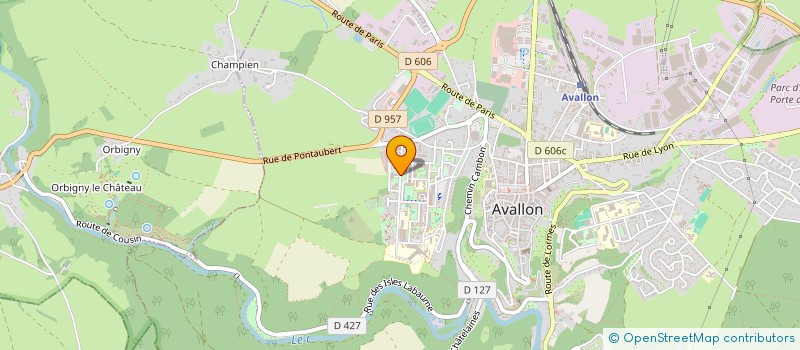 localisation de l'entreprise MONSIEUR FREDERIC RENNER  AVALLON