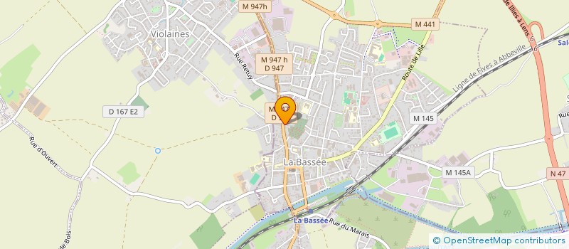 localisation de l'entreprise MONSIEUR FREDERIC RENVERSEZ  LA BASSEE