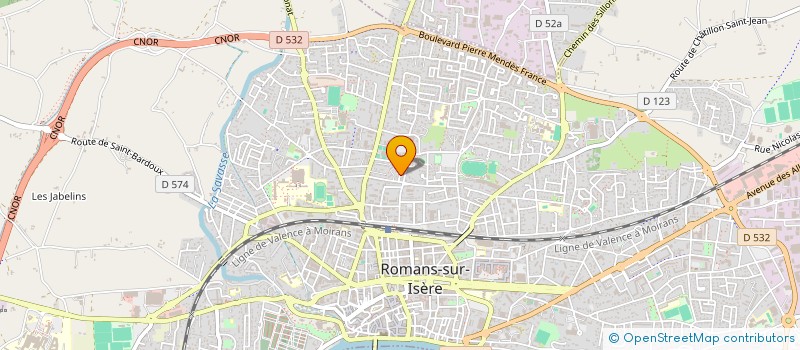 localisation de l'entreprise MONSIEUR FREDERIC REPLUMAZ  ROMANS-SUR-ISERE