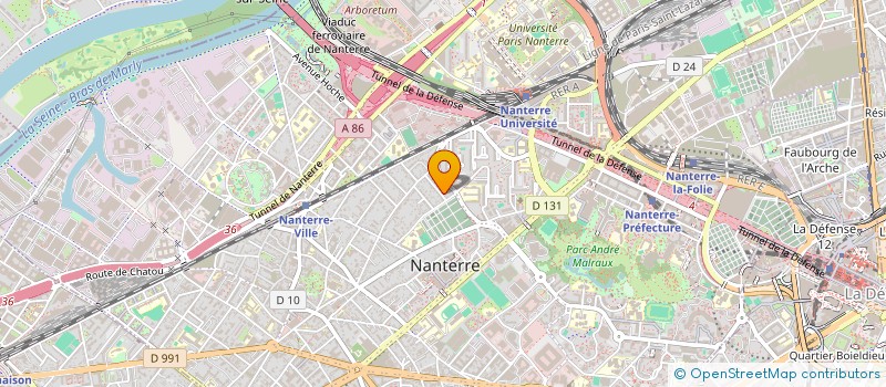 localisation de l'entreprise MONSIEUR FREDERIC RESTOUT  NANTERRE