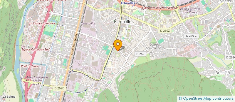 localisation de l'entreprise MONSIEUR FREDERIC REUMAUX  ECHIROLLES