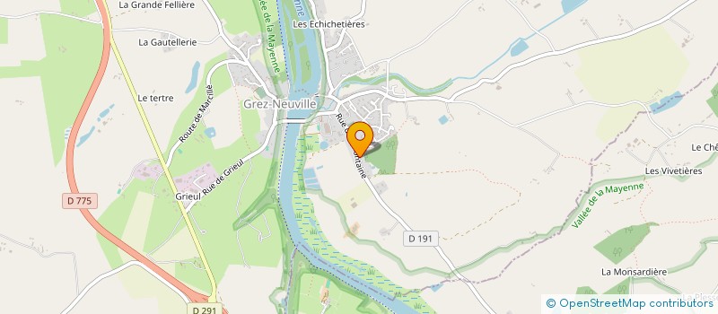 localisation de l'entreprise MONSIEUR FREDERIC REVEILLON  ERDRE-EN-ANJOU