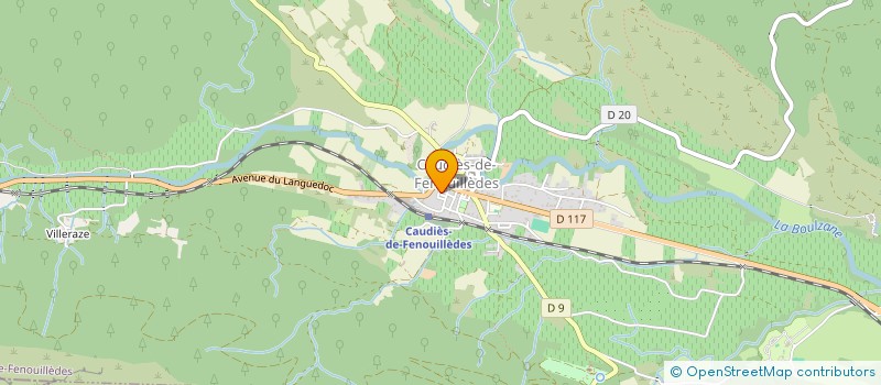 localisation de l'entreprise MONSIEUR FREDERIC REY  CAUDIES-DE-FENOUILLEDES