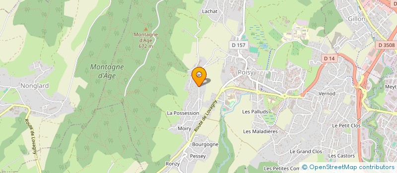 localisation de l'entreprise MONSIEUR FREDERIC REY  POISY