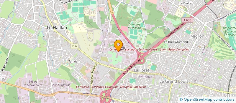 localisation de l'entreprise MONSIEUR FREDERIC REYGNIER  EYSINES