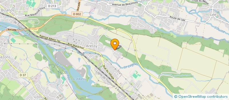 localisation de l'entreprise MONSIEUR FREDERIC REYMONDAUD  ARESSY