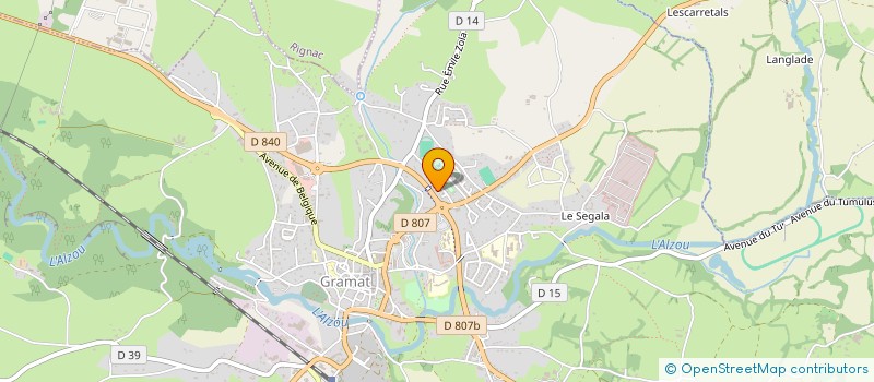 localisation de l'entreprise MONSIEUR FREDERIC REYNAL  GRAMAT