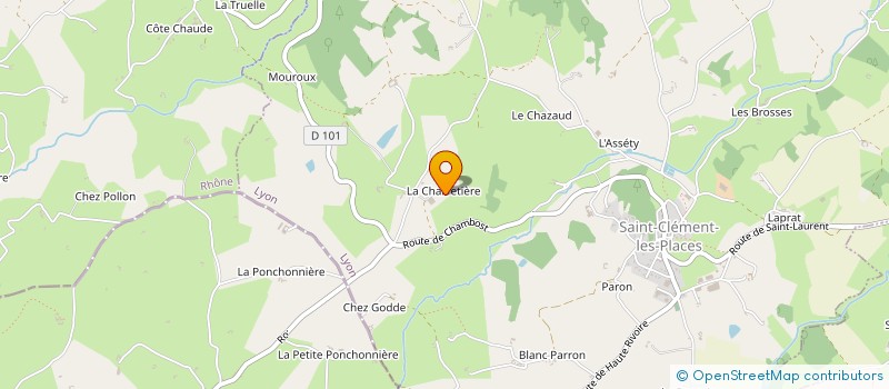 localisation de l'entreprise MONSIEUR FREDERIC REYNARD  SAINT-CLEMENT-LES-PLACES