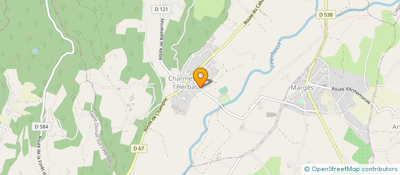 localisation de l'entreprise MONSIEUR FREDERIC REYNAUD  CHARMES-SUR-L'HERBASSE