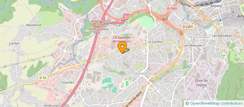 localisation de l'entreprise MONSIEUR FREDERIC REYROLLE à ANNECY