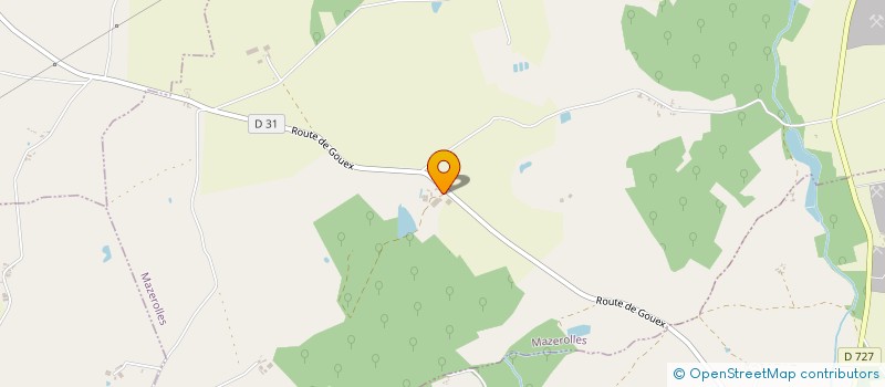 localisation de l'entreprise MONSIEUR FREDERIC RIBARDIERE  MAZEROLLES