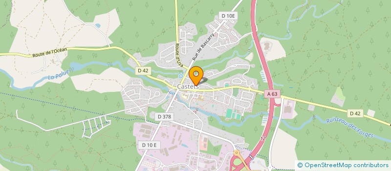 localisation de l'entreprise MONSIEUR FREDERIC RIBEIRO  CASTETS