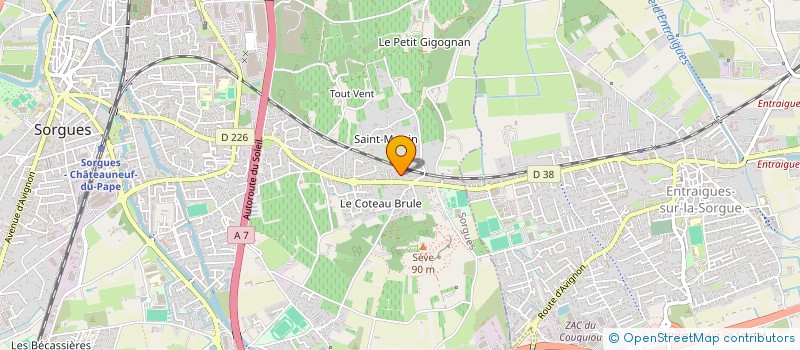 localisation de l'entreprise MONSIEUR FREDERIC RIBES  SORGUES